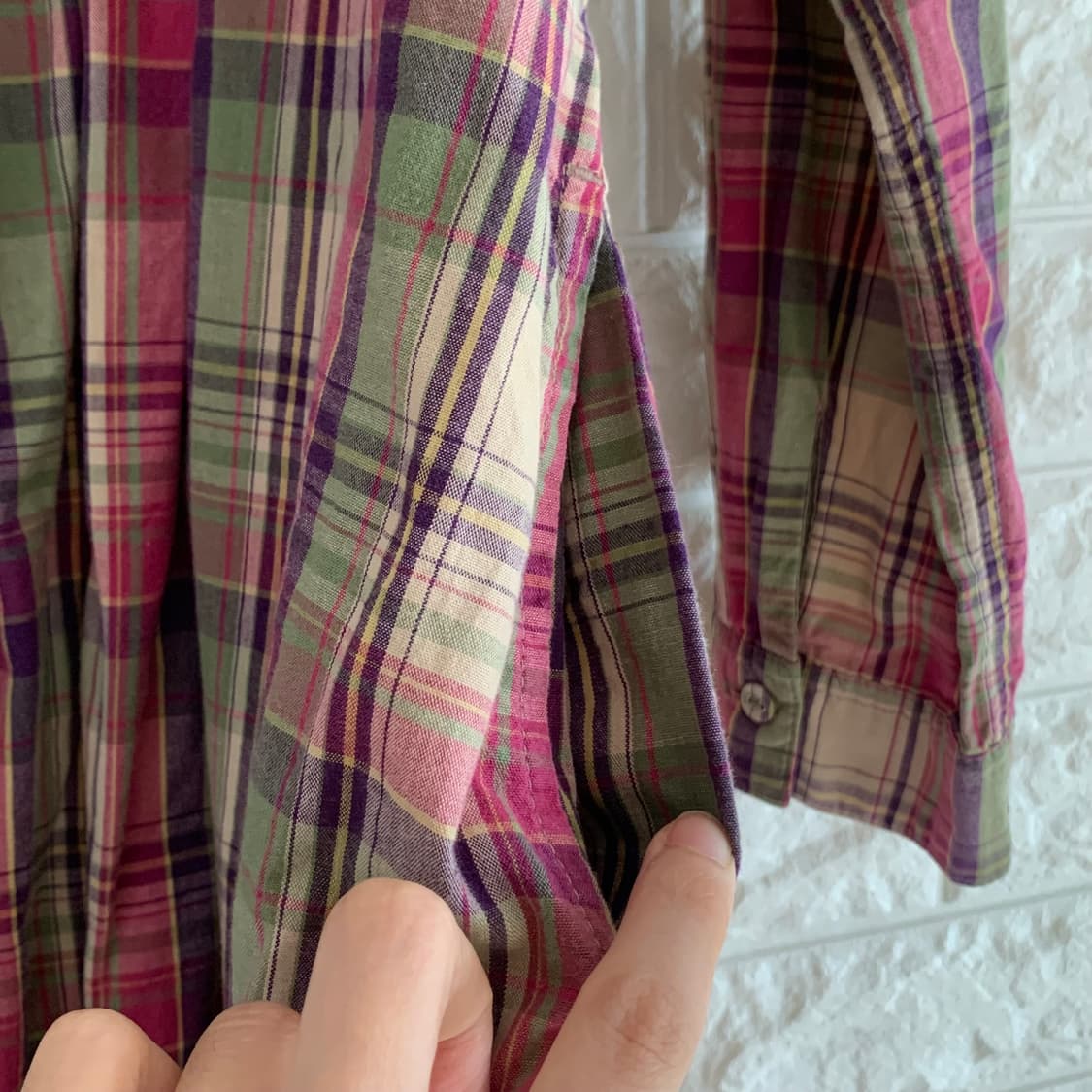 레이어드 체크 원피스 상품이미지5