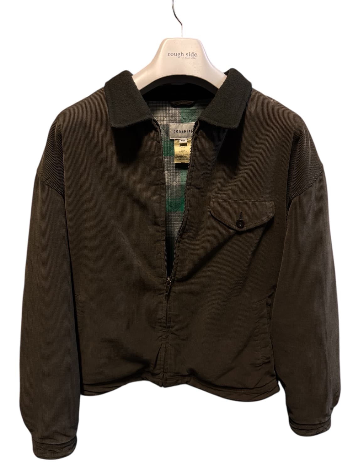 카키스 코듀로이 스윙자켓 다크올리브 상품이미지2