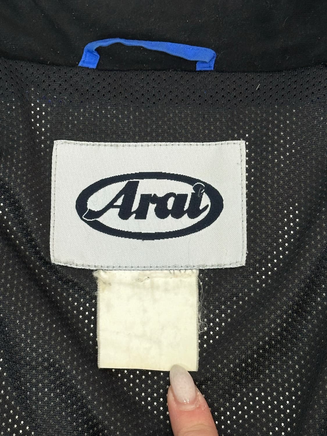 아라이 블루 오토바이 빅 로고 바람막이 자켓  상품이미지7