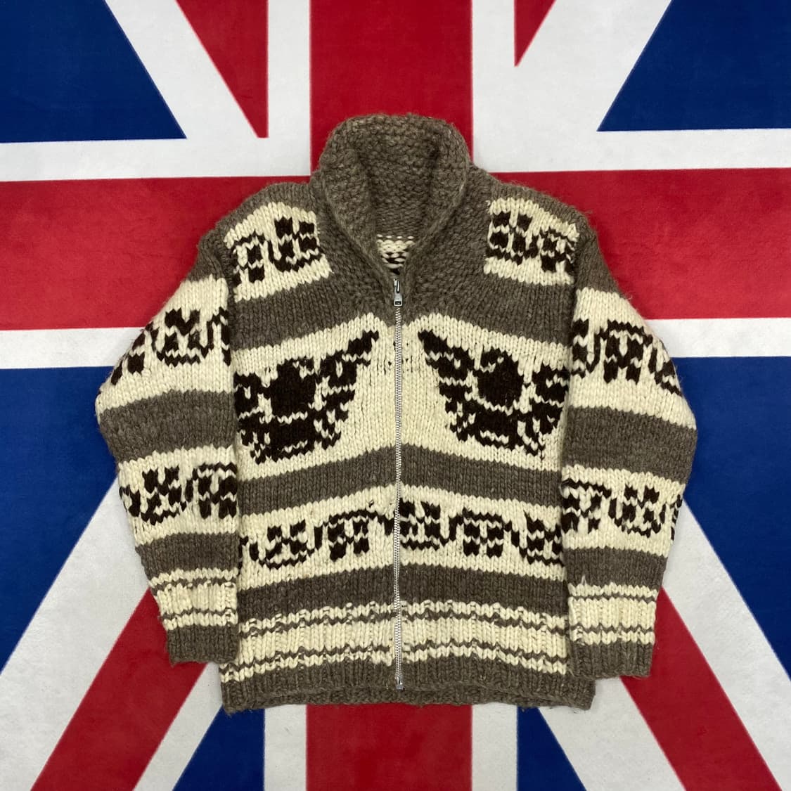 빈티지 헤비울 코위찬 실측XL  상품이미지1