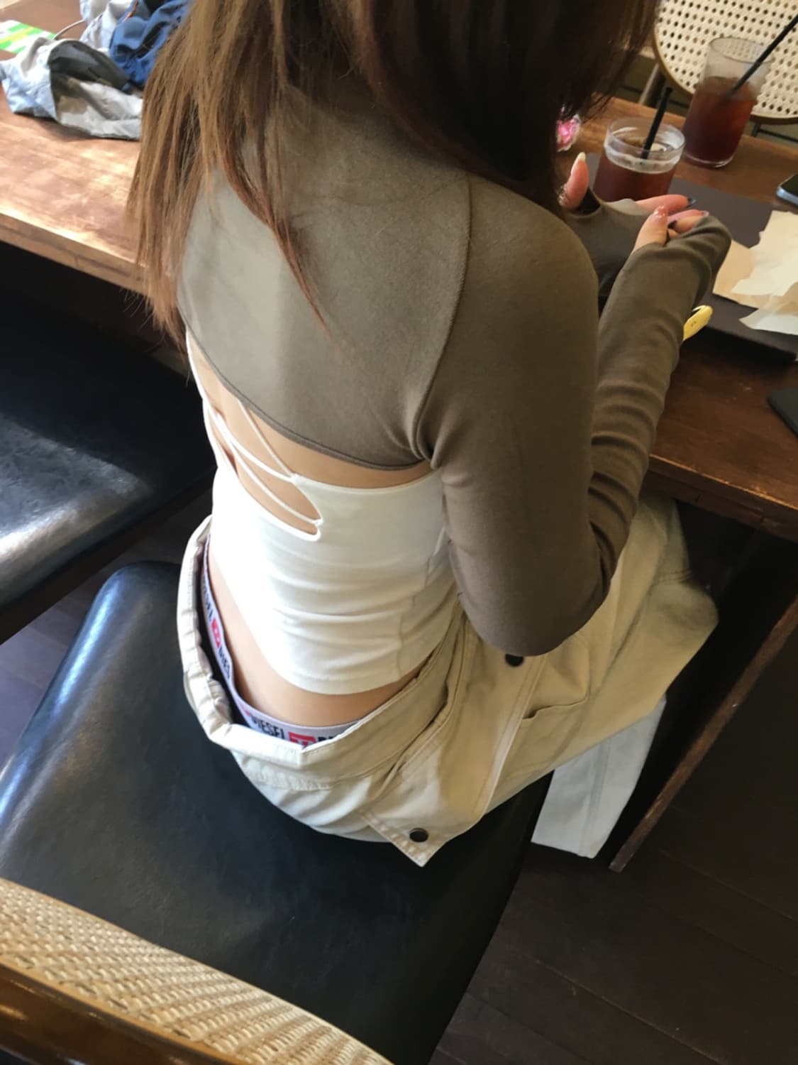 아워캐비넷 크롭 볼레로 (1번 1시간 시착) 상품이미지6