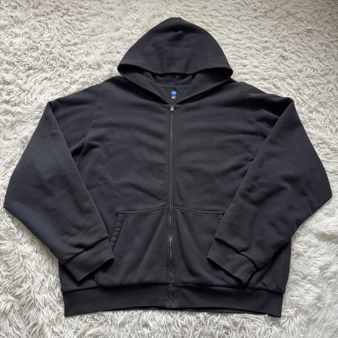 YEEZY 빈티지 후드집업 이지 갭 빅사이즈후드집업 네이비 XXL 110 상품이미지2