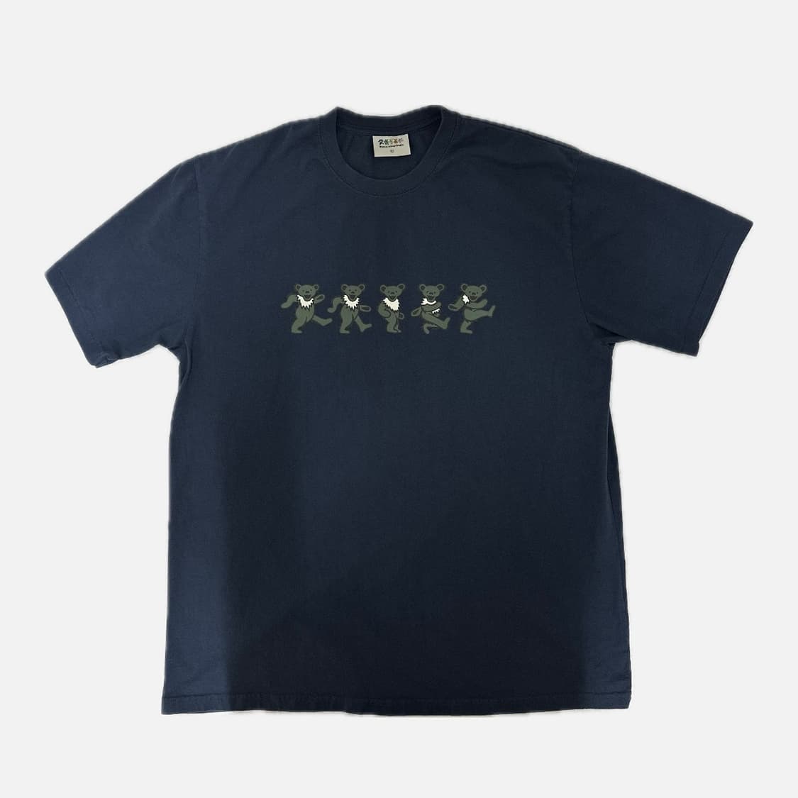 [XL] 디스이즈네버댓 x 그레이트풀 데드 댄싱 베어 티셔츠 네이비 상품이미지2