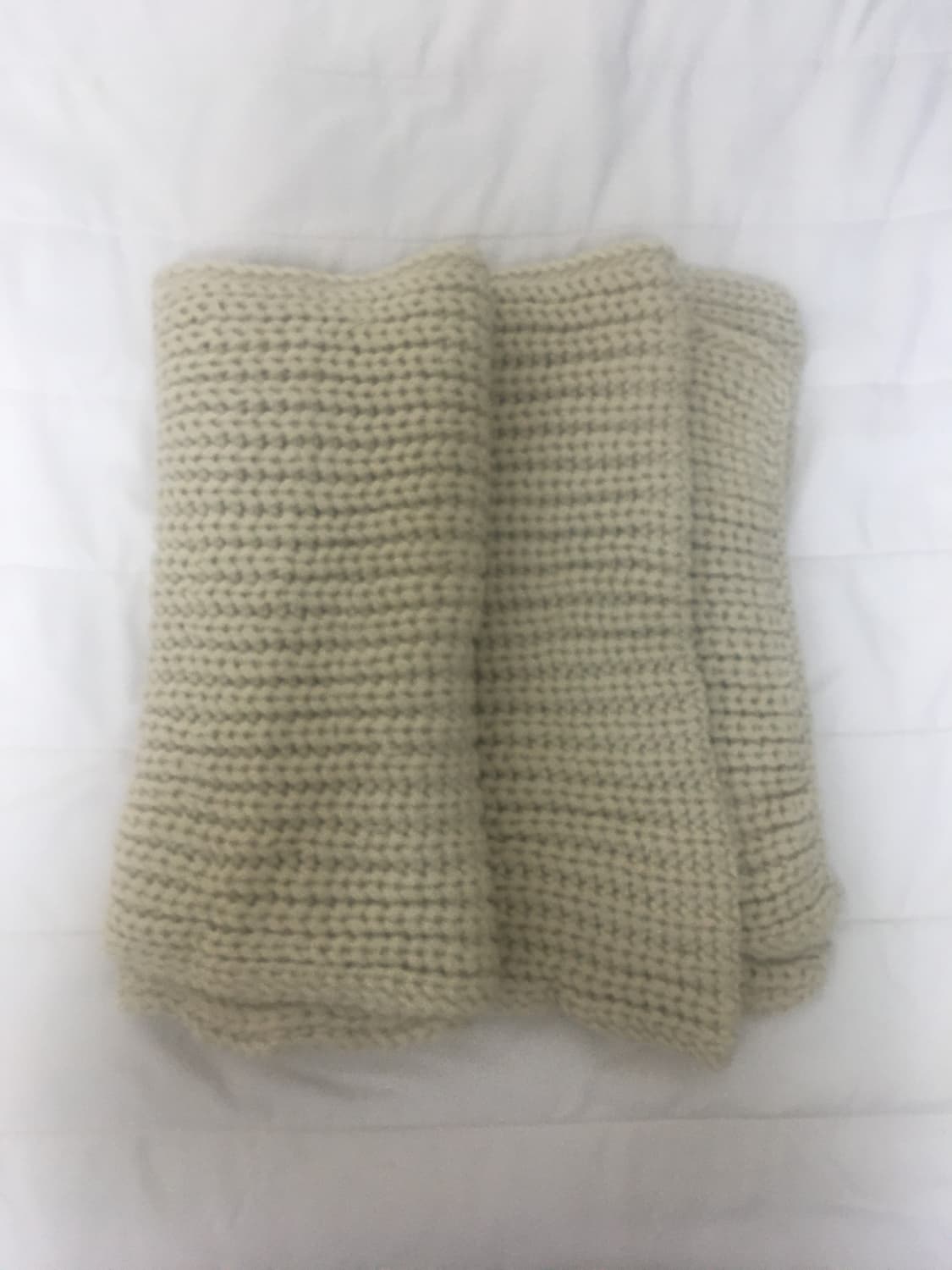 빈티지 아이보리 니트 목도리 상품이미지2