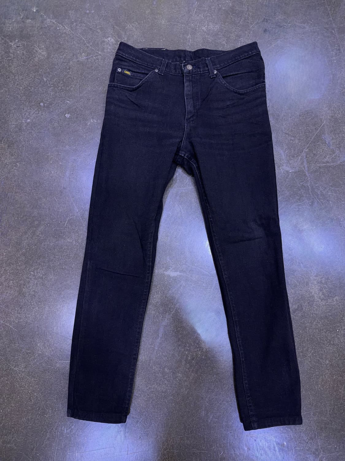 Lee 리 빈티지 블랙 워싱 USA 메이드 테이퍼드핏 블랙진 32 상품이미지1