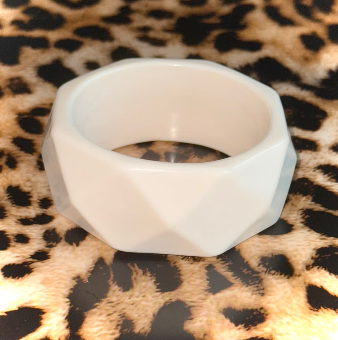 헤이세이 시부야 갸루 그런지 아이보리 다이아 빈티지 뱅글 팔찌 상품이미지3