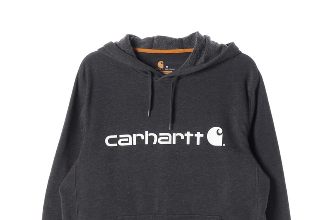 칼하트 차콜 그레이 빅로고 후드티 M 상품이미지3