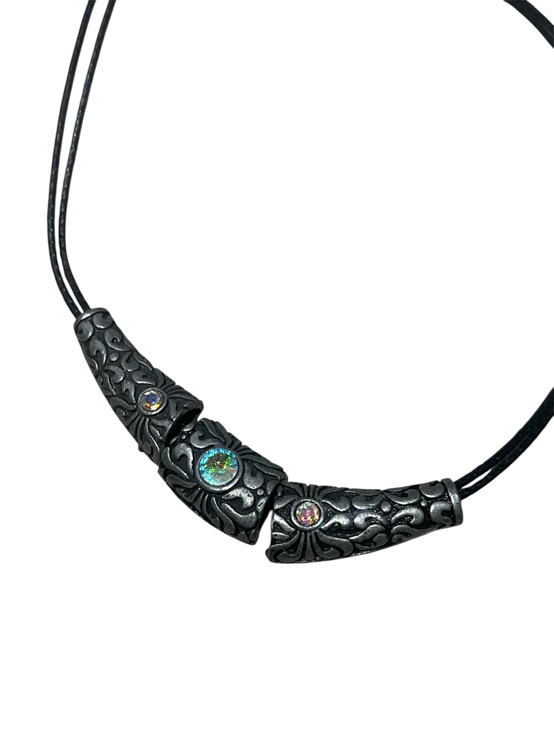 Oriental necklace 빈티지 오리엔탈앤틱큐빅은장동양풍 목걸이 상품이미지3