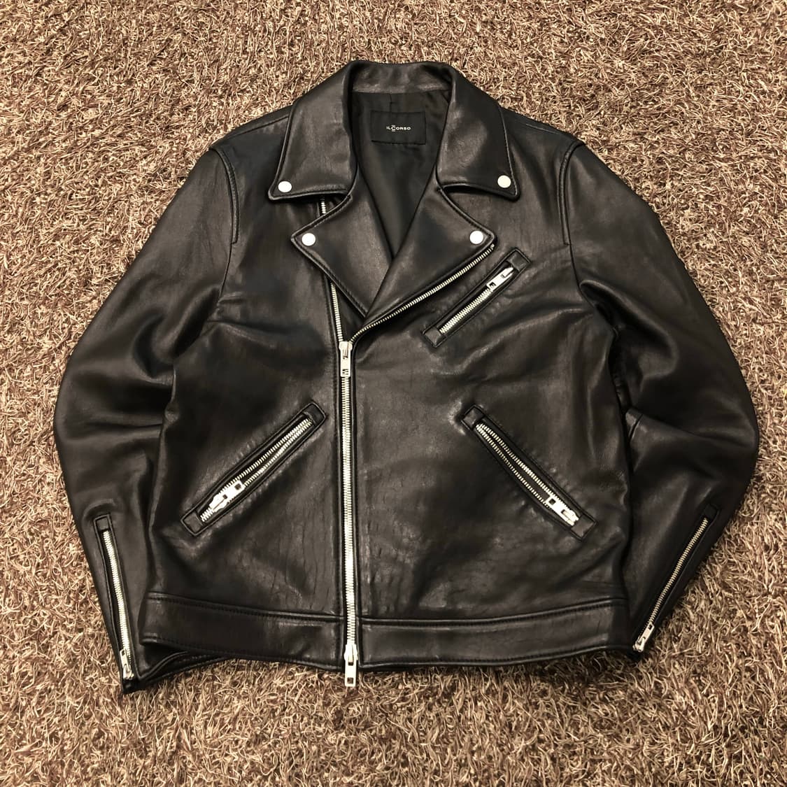 일꼬르소 양가죽 라이더 투웨이 레더 가죽 자켓 상품이미지1