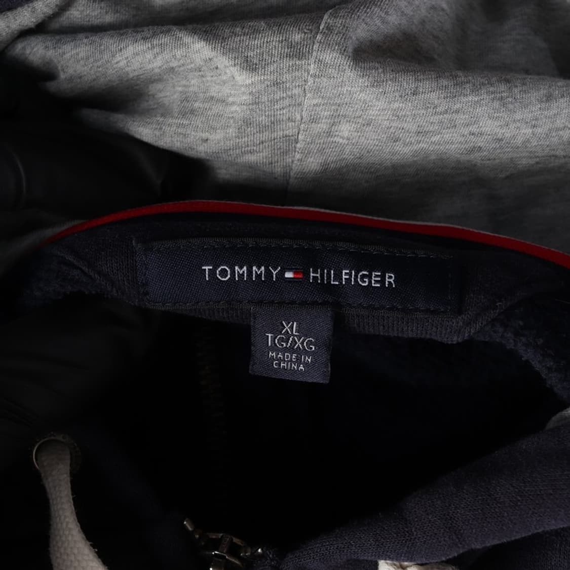 타미힐피거 빅 스펠아웃 네이비 후드집업 XL 상품이미지5