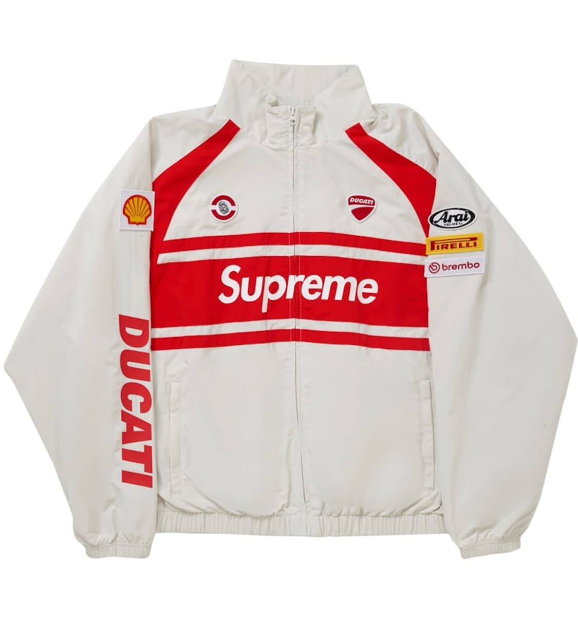 슈프림 x 두카티 트랙 자켓 라이트 그레이 - 24SS 새제품 M 상품이미지1