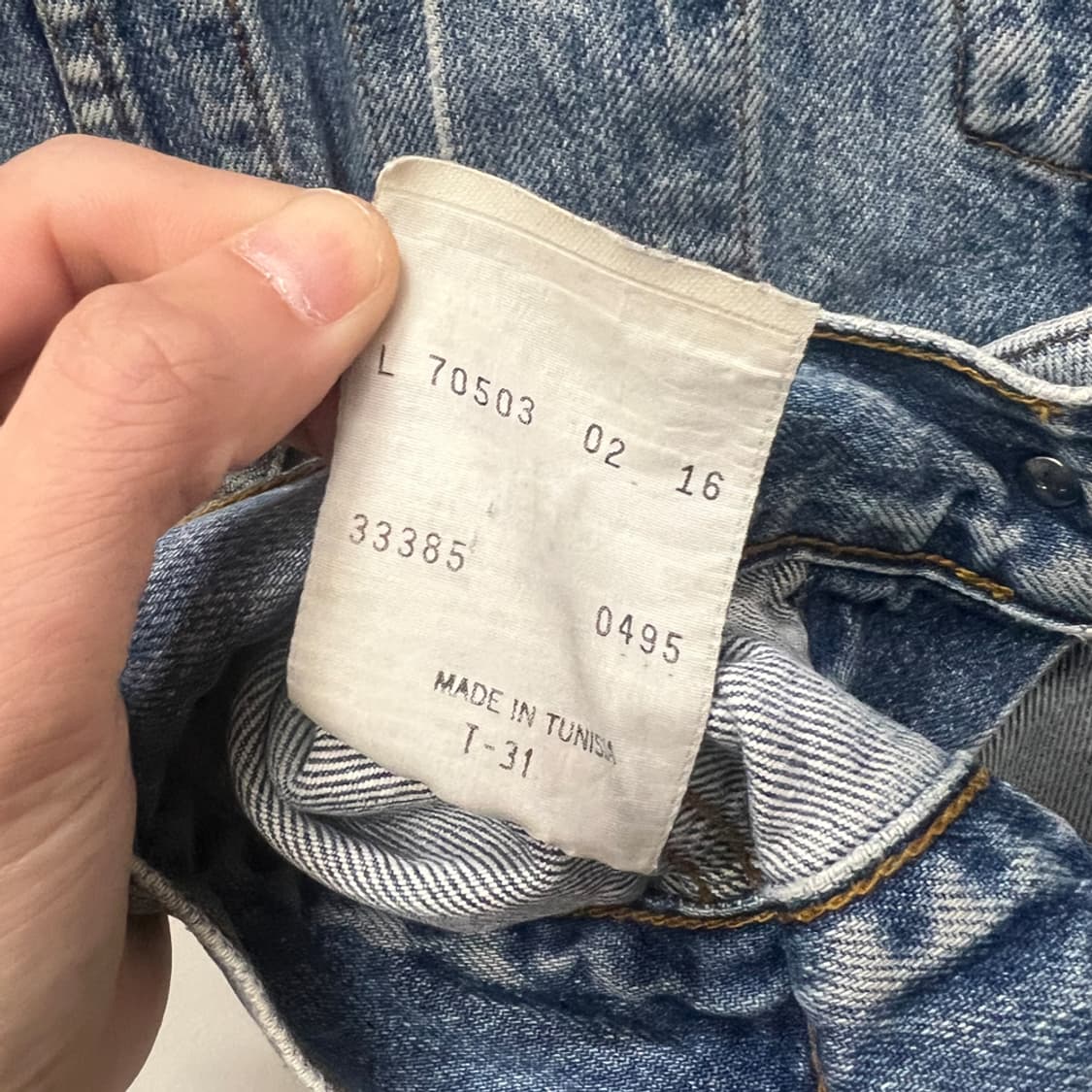90s 리바이스 70503 데님 베스트 조끼 L 상품이미지4