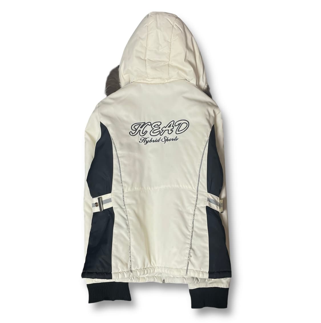 HEAD 화이트 블랙 퍼 패딩 상품이미지2