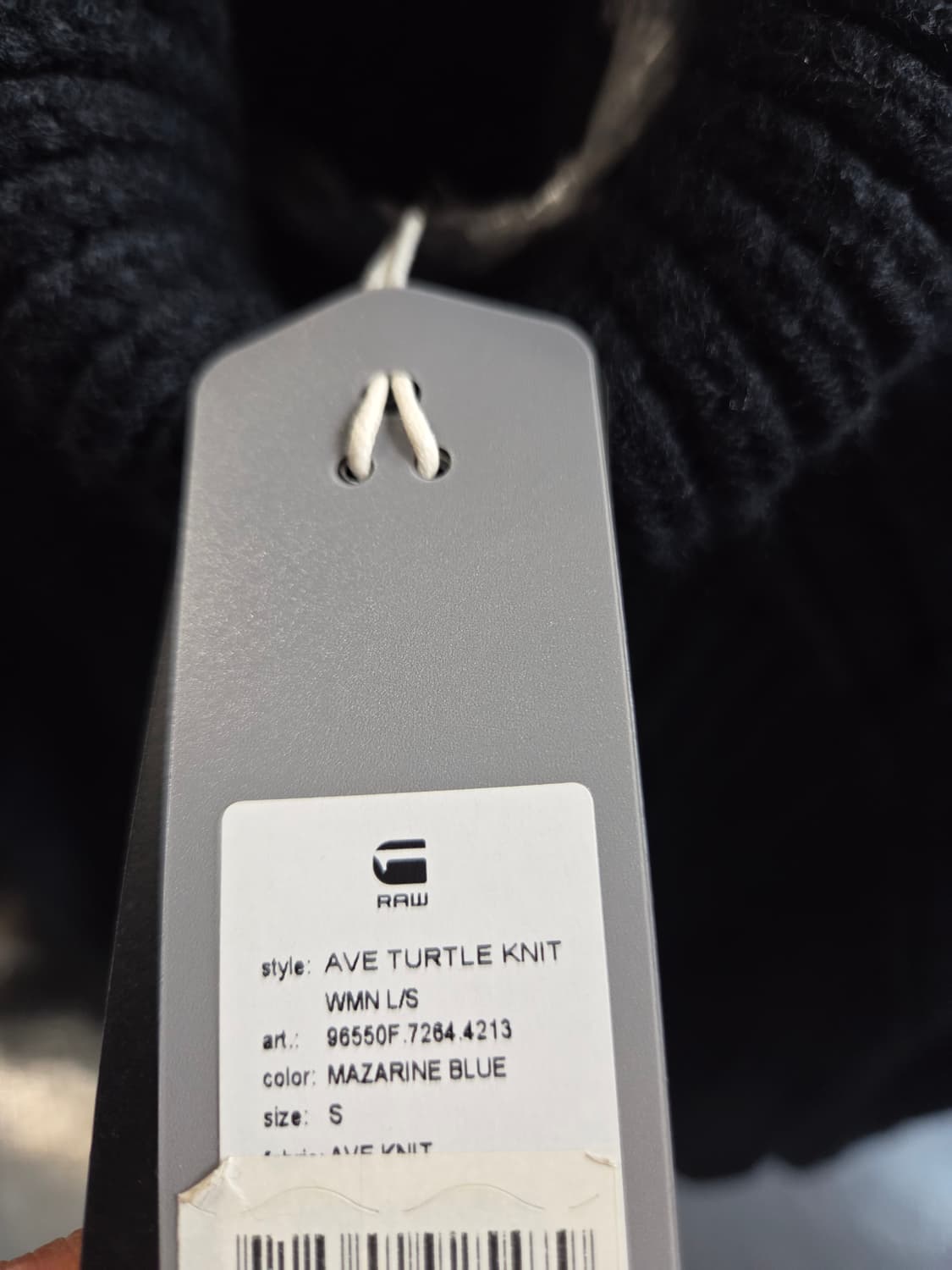 G-STAR네이비 꽈배기 폴라 니트(s) 상품이미지6