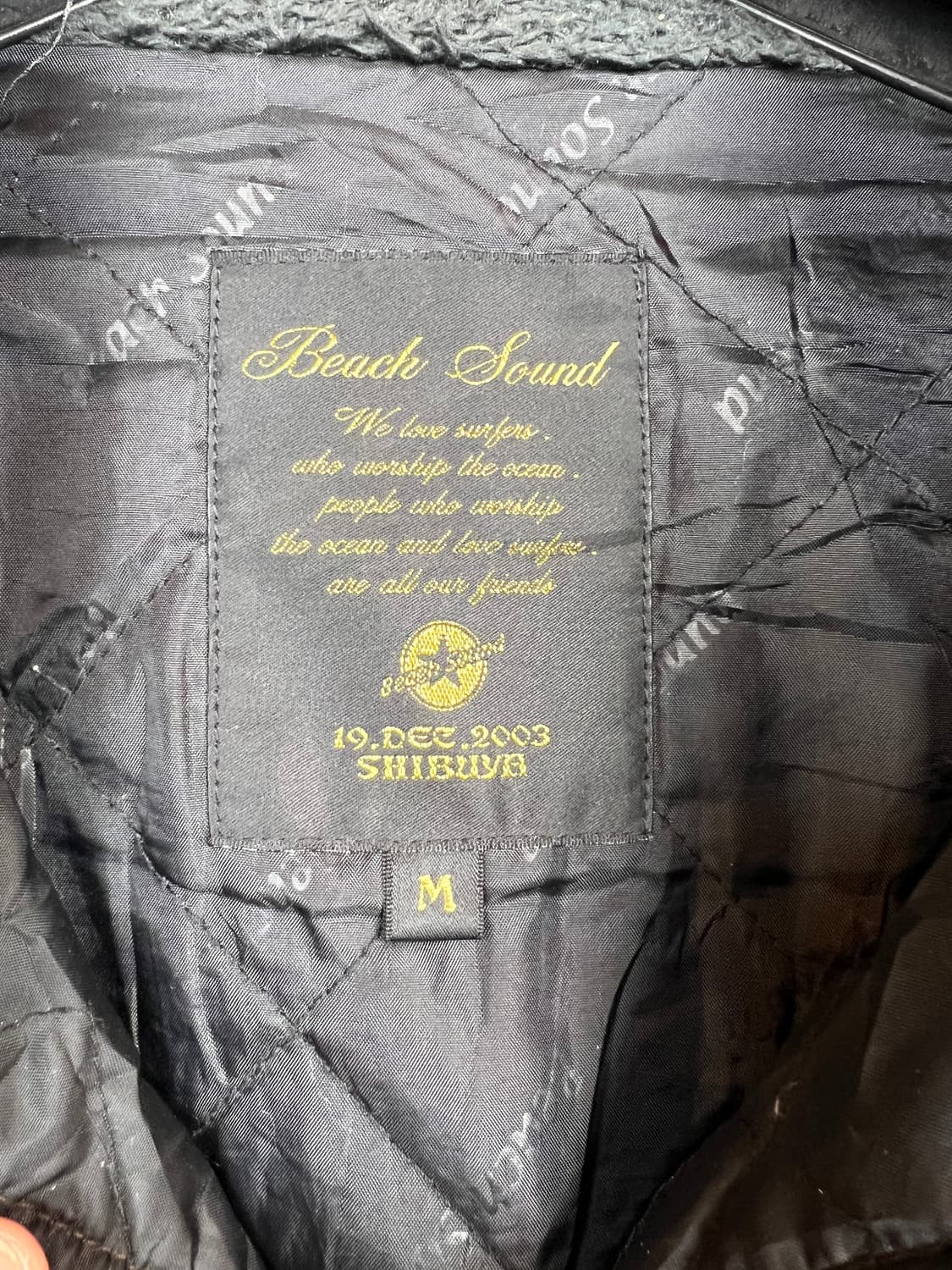 JPN 비치 사운드 체크 퍼 자켓 M 상품이미지3