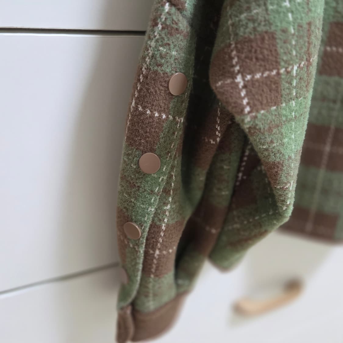 카키브라운 모직 니트자켓 상품이미지3