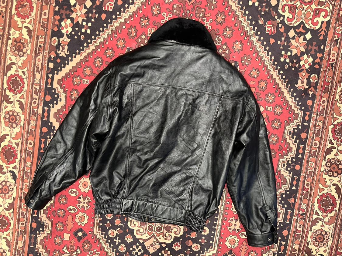 ( XL-2X ) 가죽자켓 레더자켓 봄버자켓 항공점퍼 a2가죽 양가죽 상품이미지3