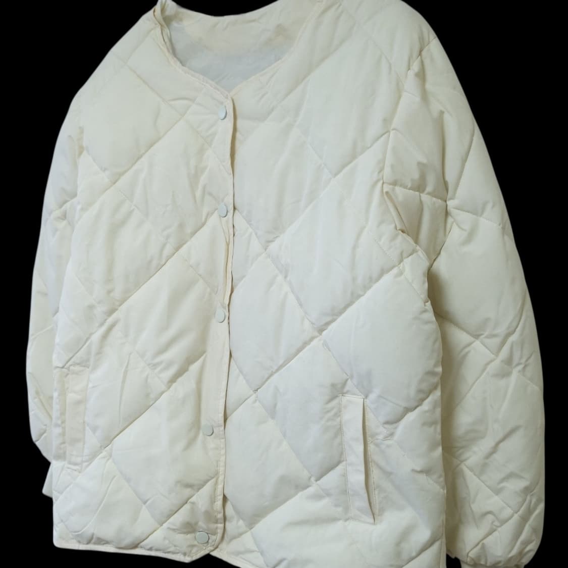 아이보리 경량패딩잠바 95-100 점퍼 상품이미지4