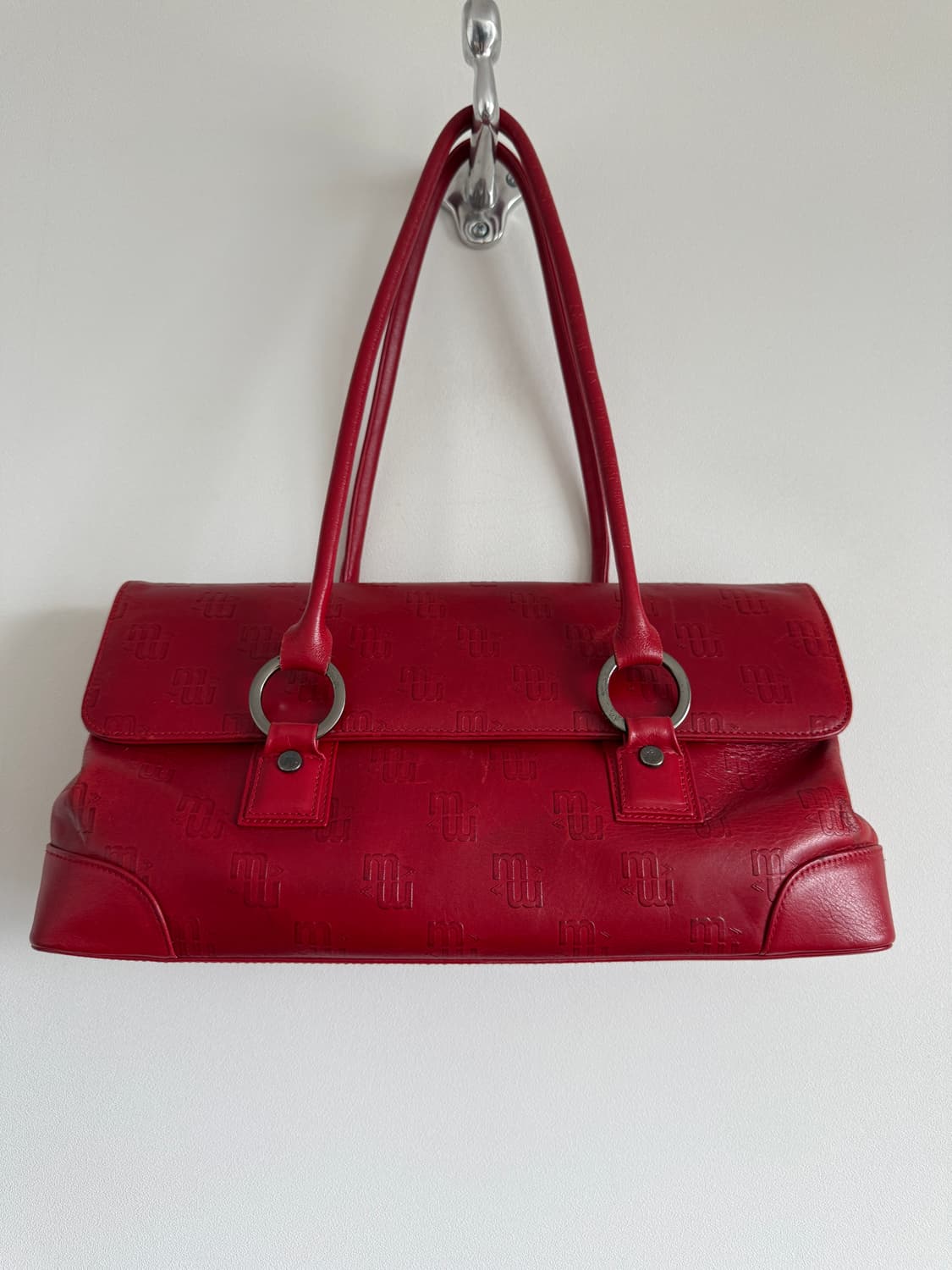 Pre owned 레더 숄더백 상품이미지2