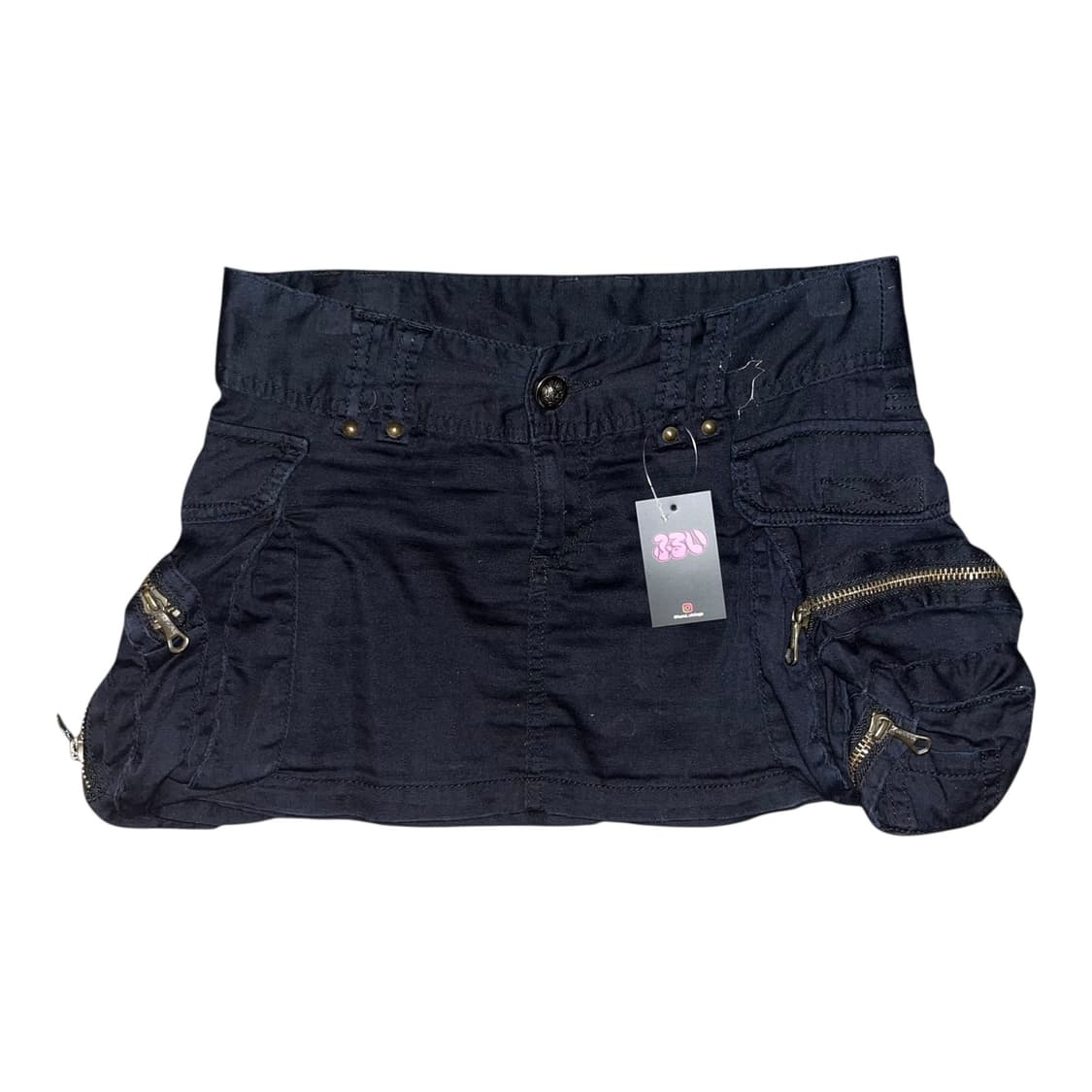 입체포켓 면 스커트 y2k펑크갸루 상품이미지1