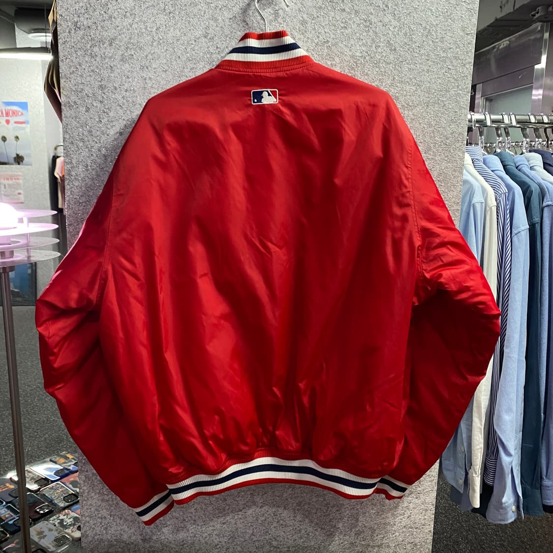 마제스틱 보스턴 레드삭스 빅로고 레드 바시티 자켓 B2997 상품이미지3