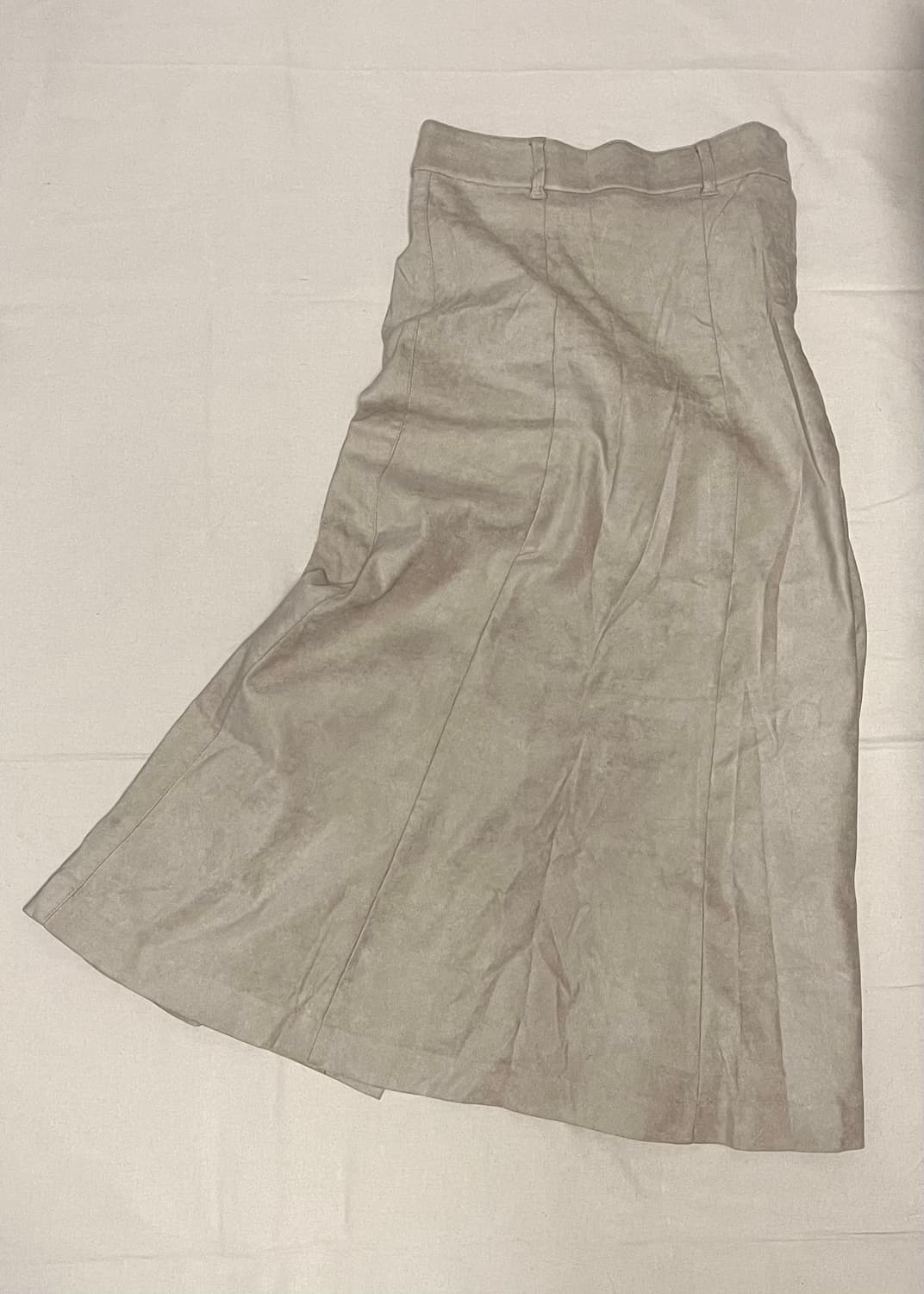 beige suede maxi-fit skirt 상품이미지6