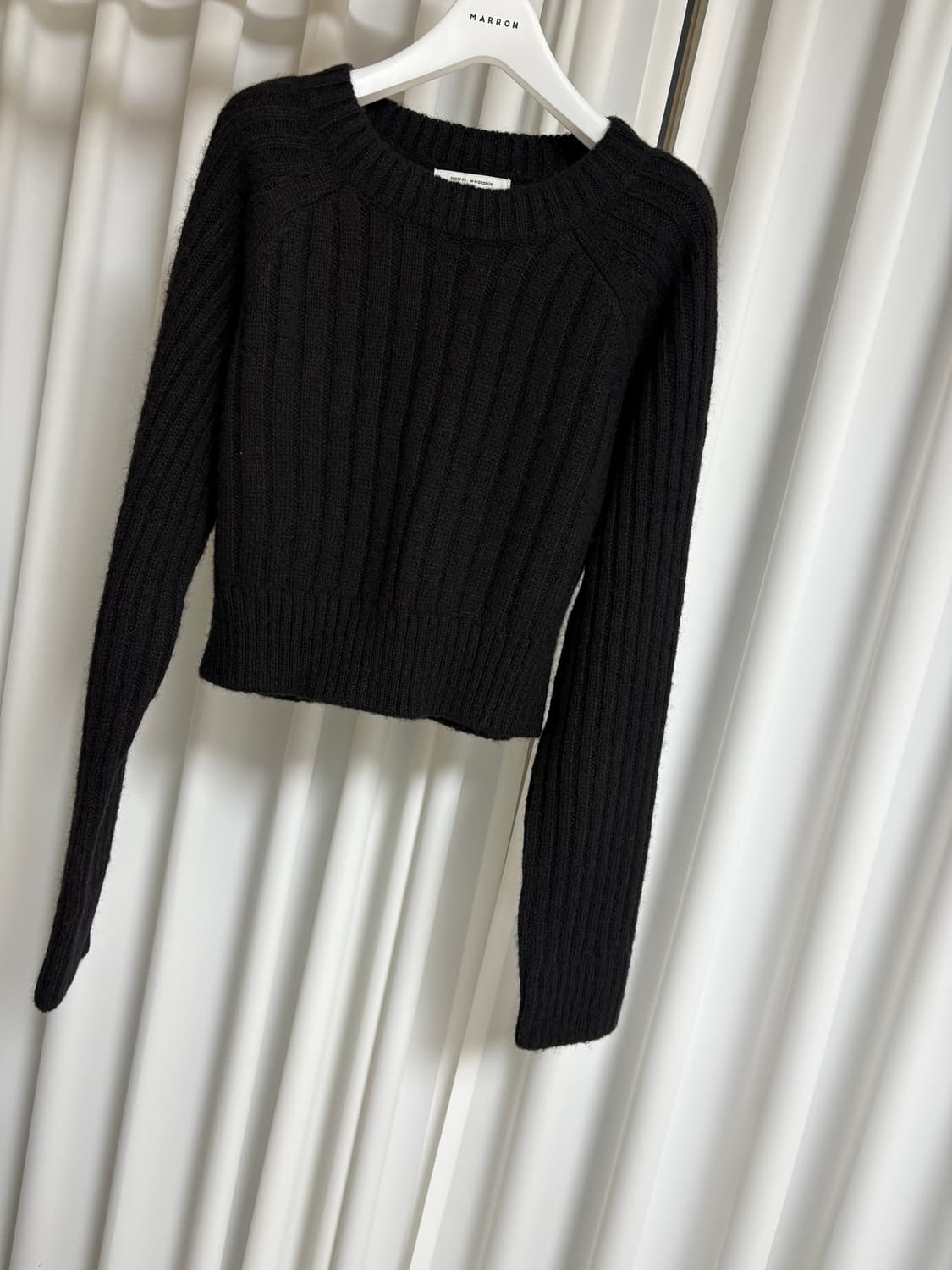 웨어러블 니트 - 블랙 상품이미지3