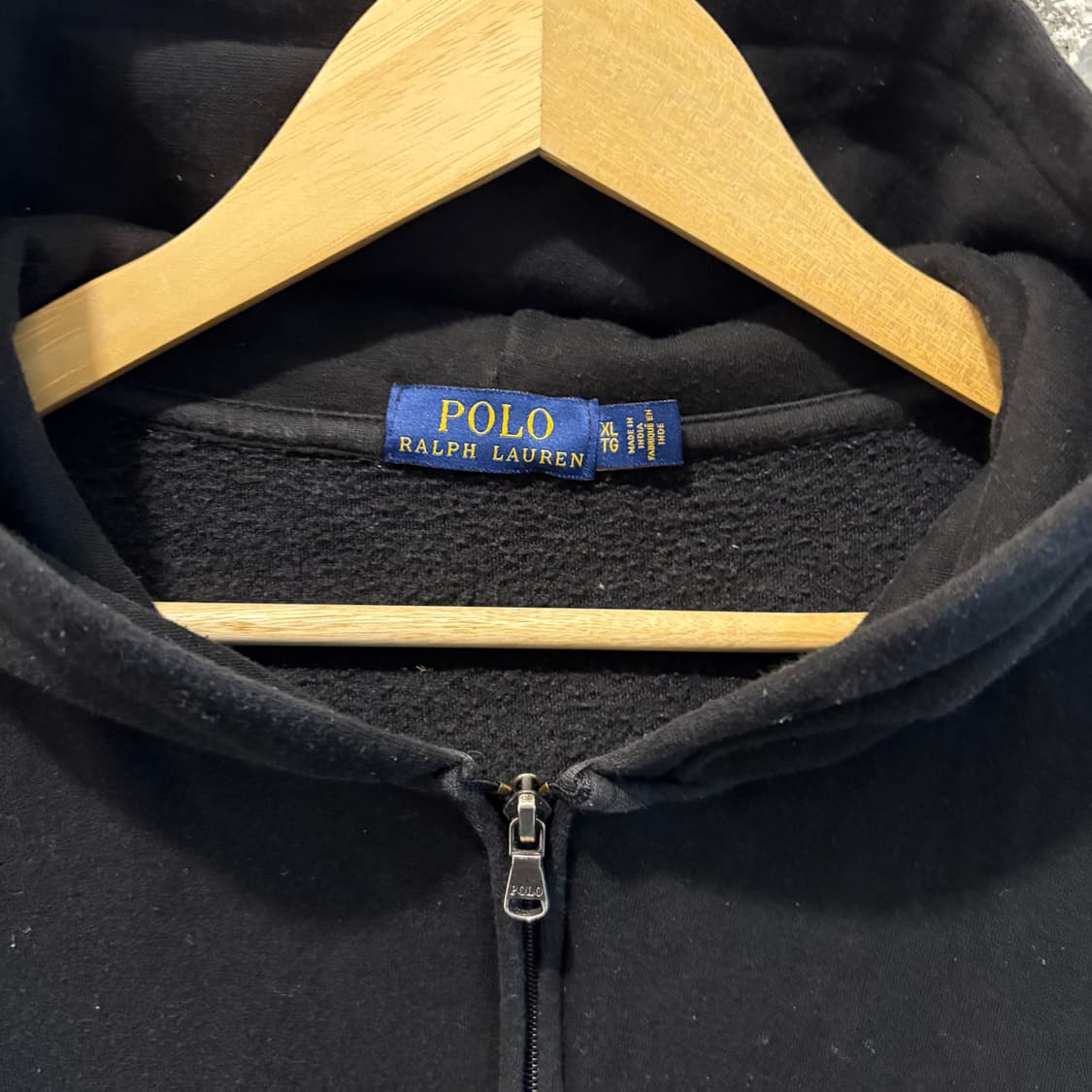 폴로 래드포니 빈티지 블랙후드집업 상품이미지2