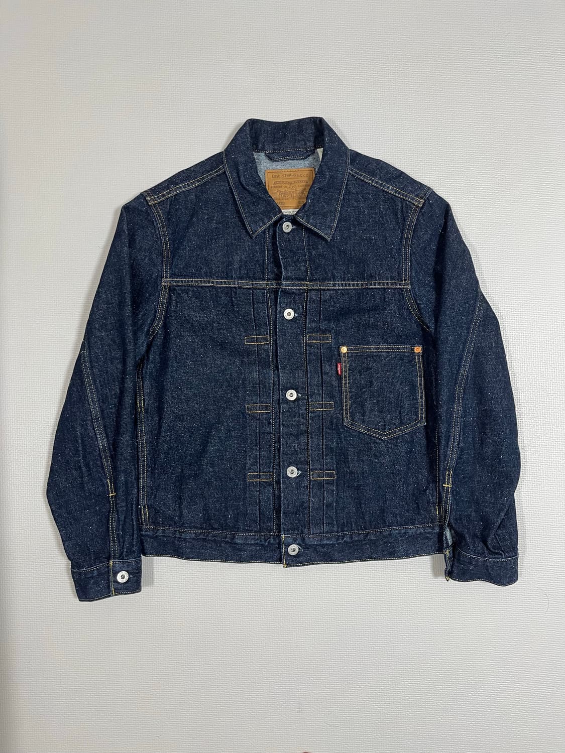 [GD착용] 리바이스 프리미엄 타입1 셀비지 데님자켓 S 상품이미지1