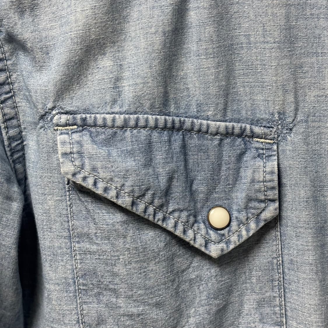 XL) 레미릴리프 데님 리페어 웨스턴 셔츠 상품이미지4