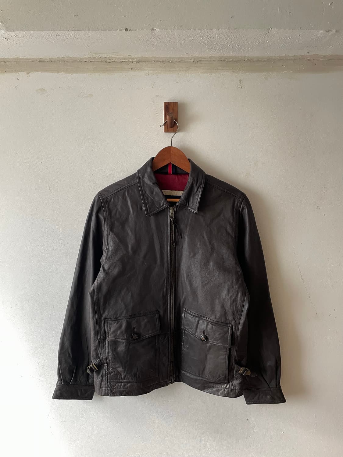 Vintage Tommy Hilfiger Leather Jacket 상품이미지3