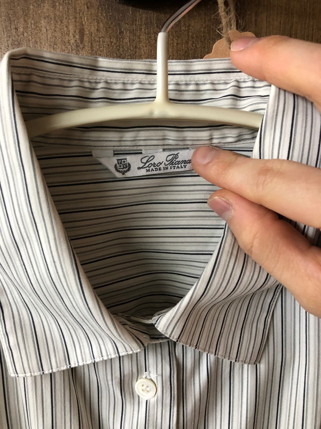 Loro piana 스트라이프 버튼 업 셔츠 48 상품이미지3