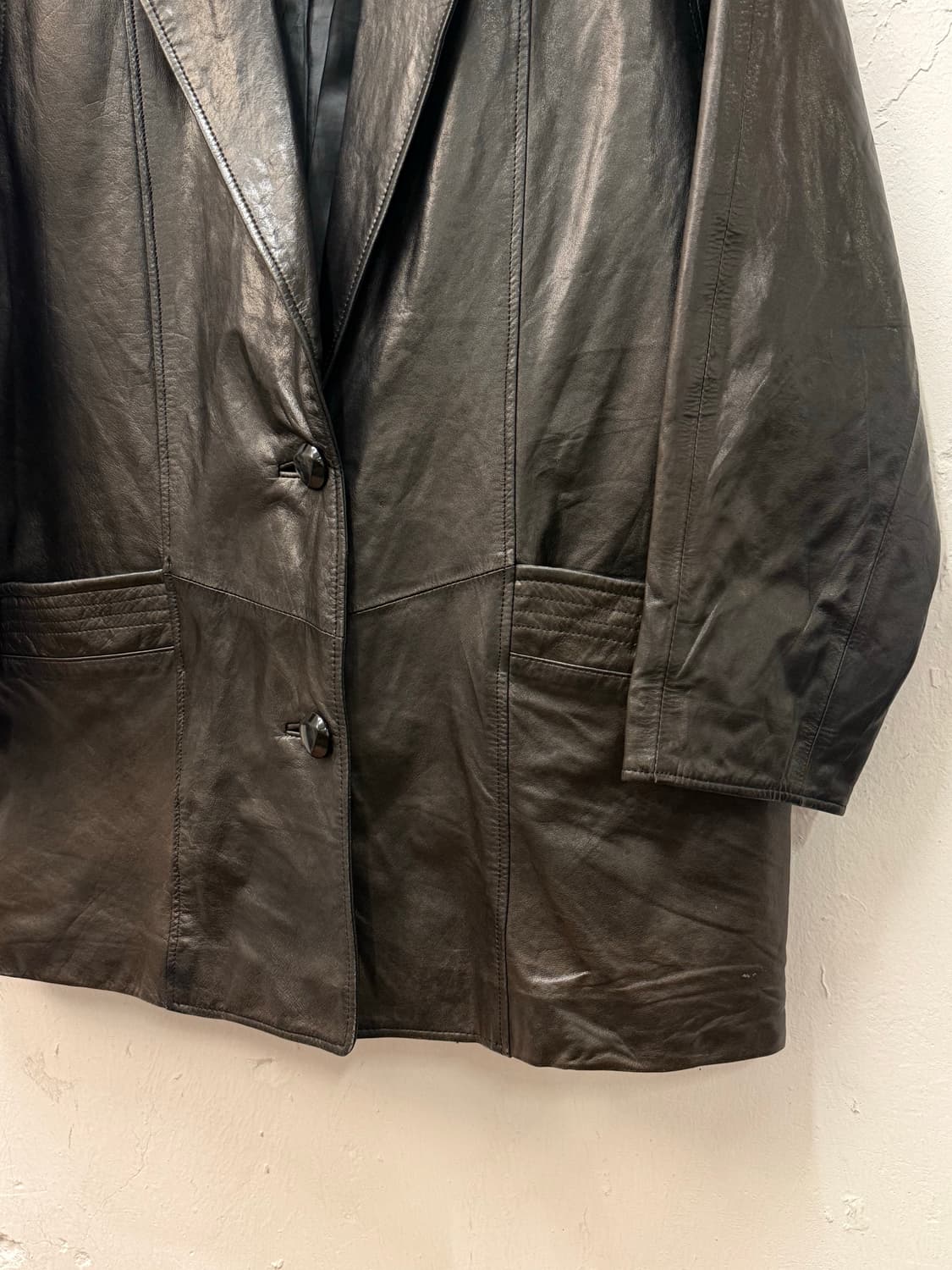 Lamandora Leather Blazer Coat 상품이미지3