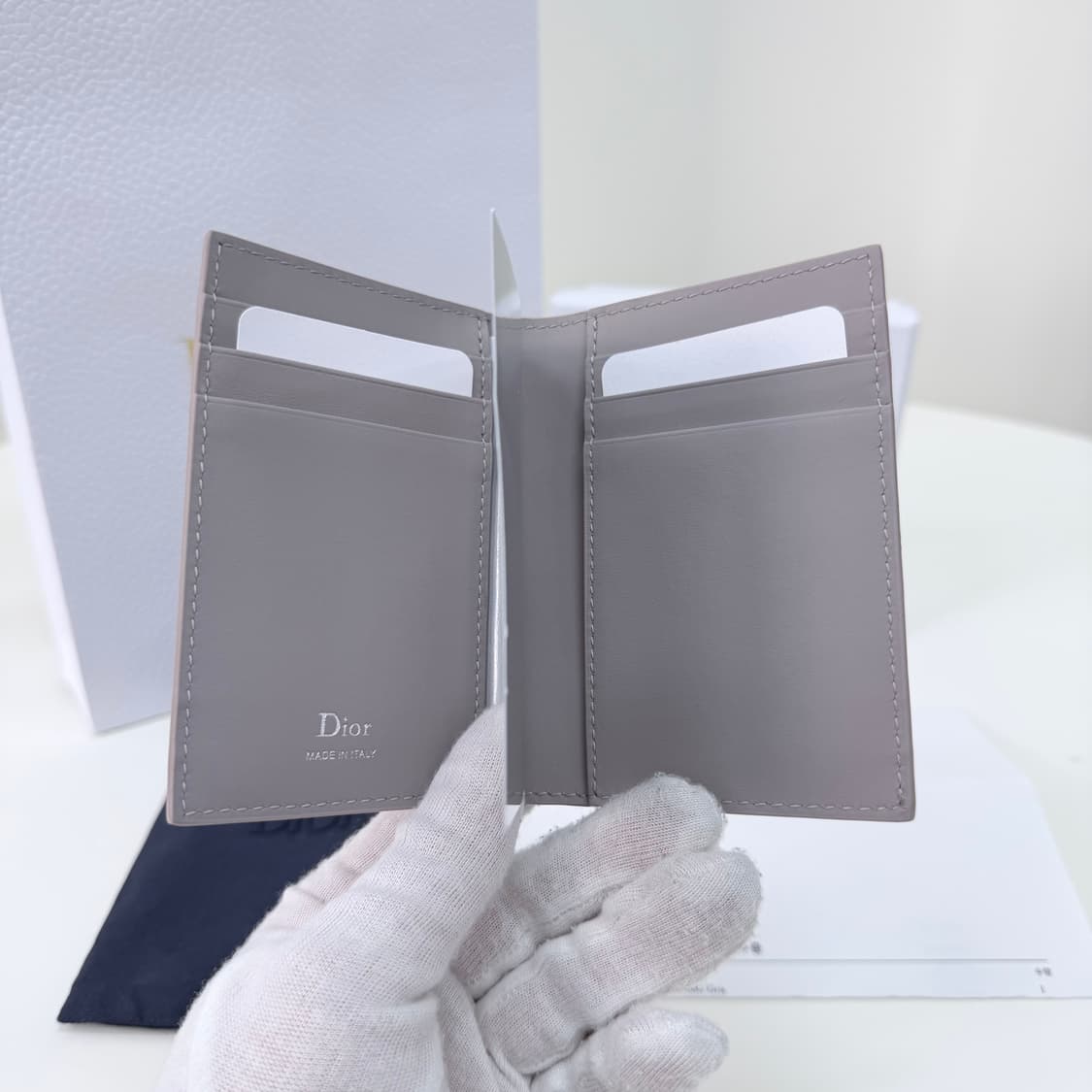 [미사용/선물가능] 디올 그래비티 레더 오거나이저 카드지갑 트리아농 상품이미지4