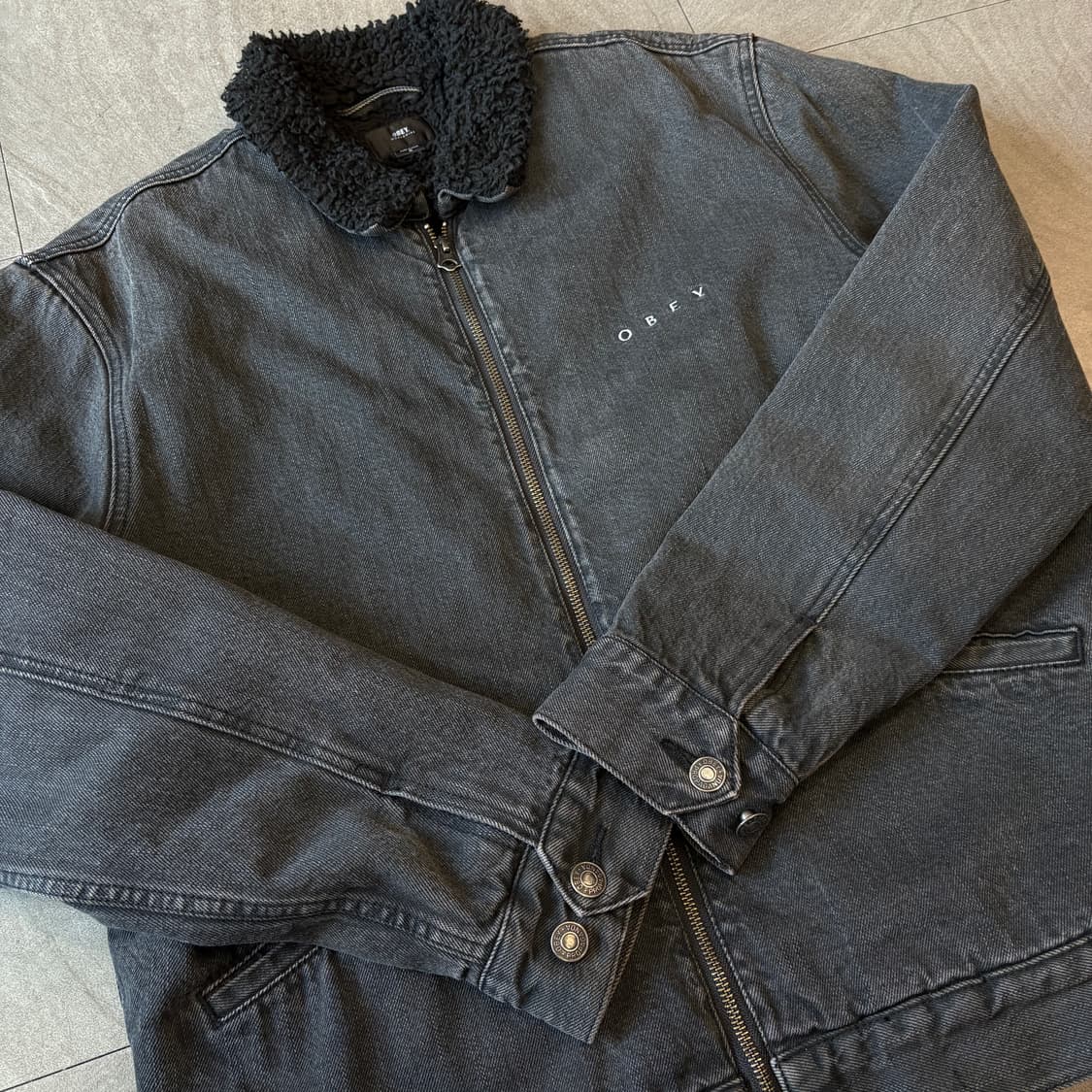 오베이 정품 데님 양털 자켓 상품이미지8