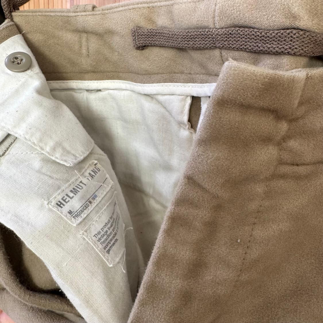 헬무트랭 아카이브 1999AW 몰스킨 아스트로 팬츠 상품이미지2