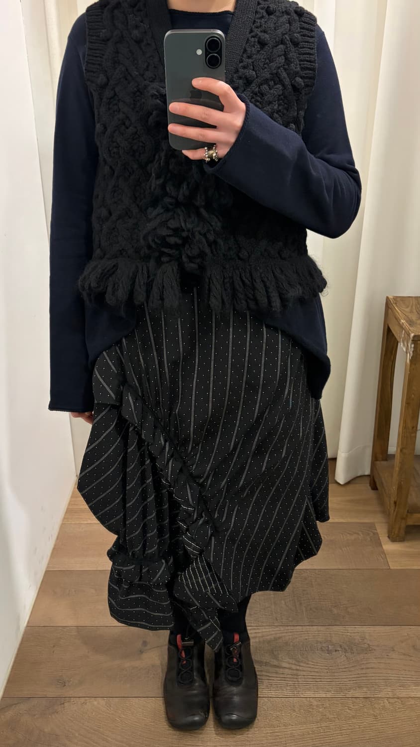 Hairy Motif Crochet Vest 상품이미지2