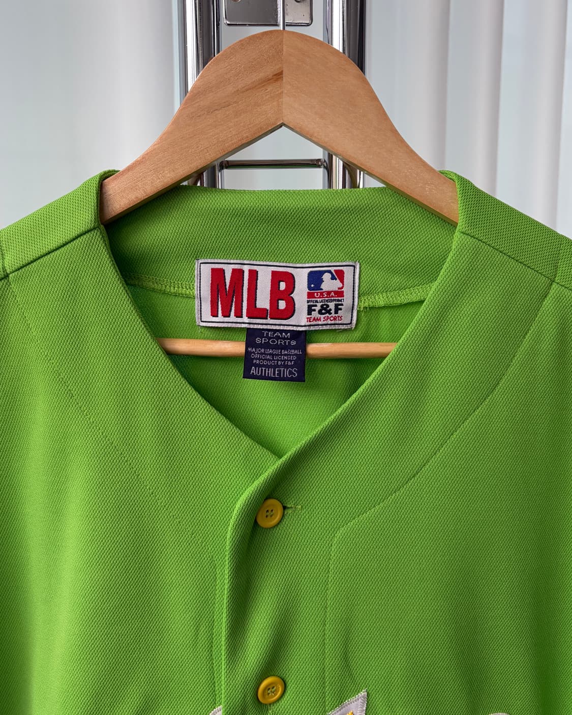 [XL]MLB 올드 오클랜드 애슬레틱스 베이스볼 져지 유니폼 상품이미지7