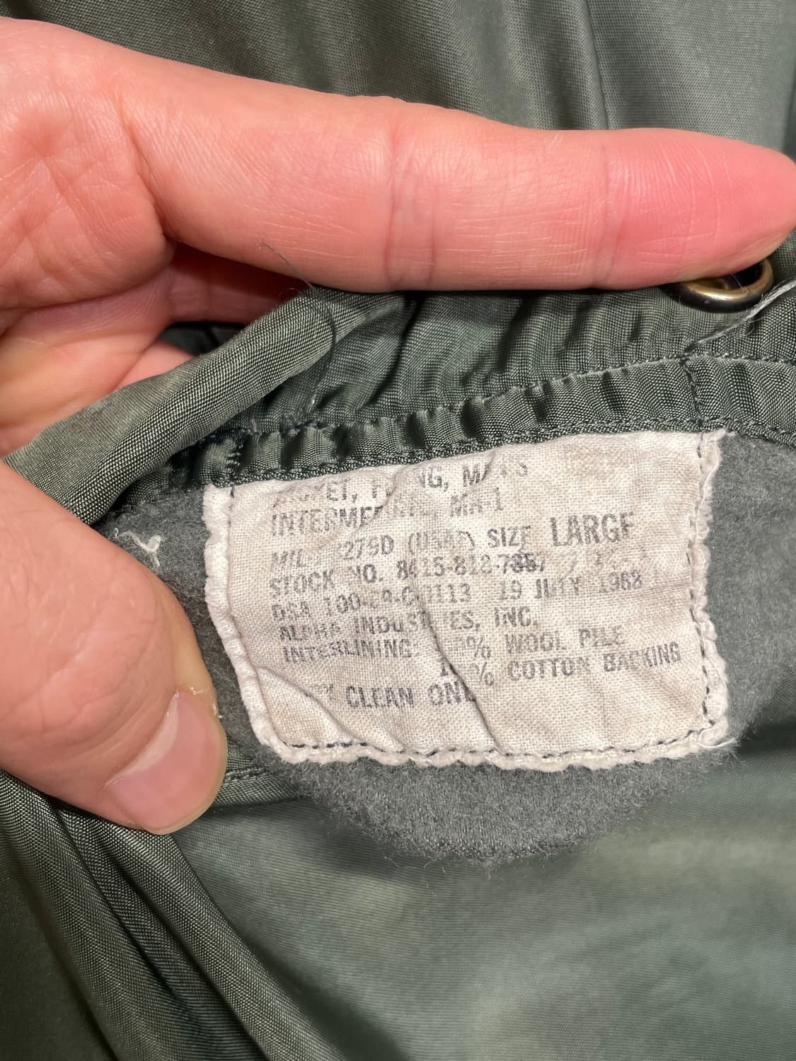 [L] 60's OG MA-1 8279D 오리지날 마원 상품이미지5