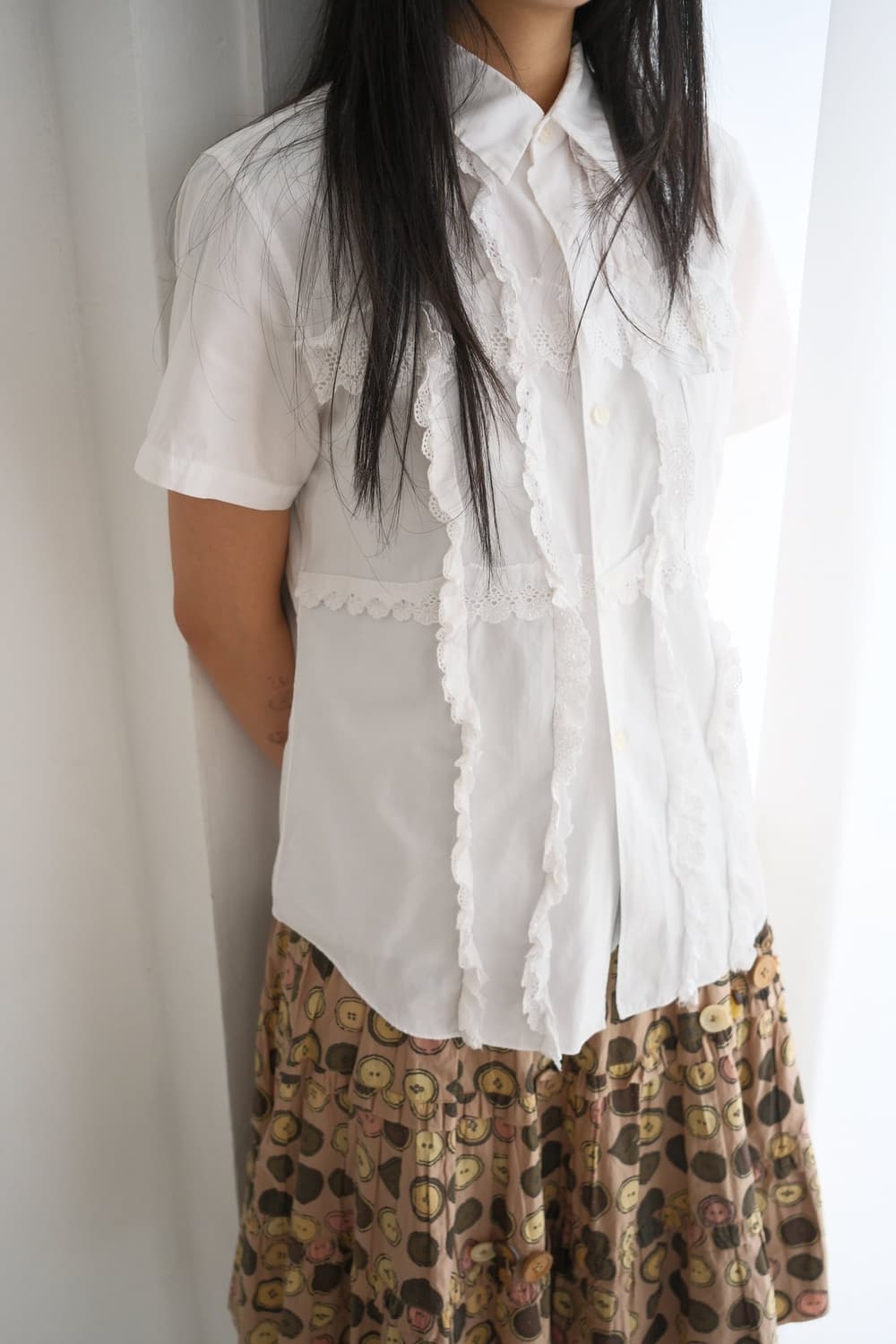 90s Lace shirt 상품이미지1