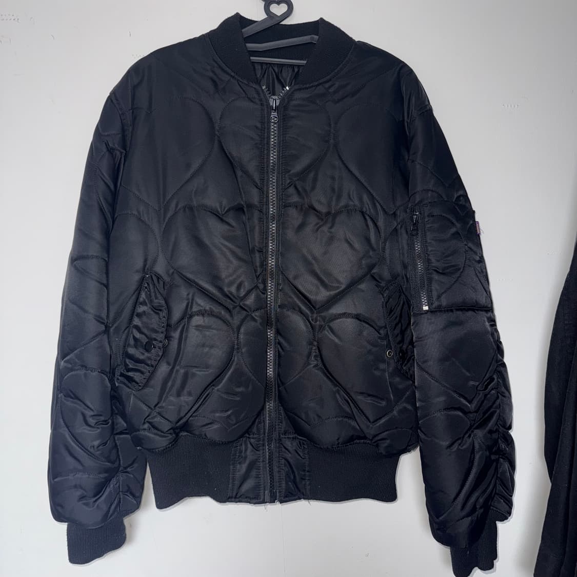 라퍼 하트 퀼팅 자켓 ma-1 상품이미지2