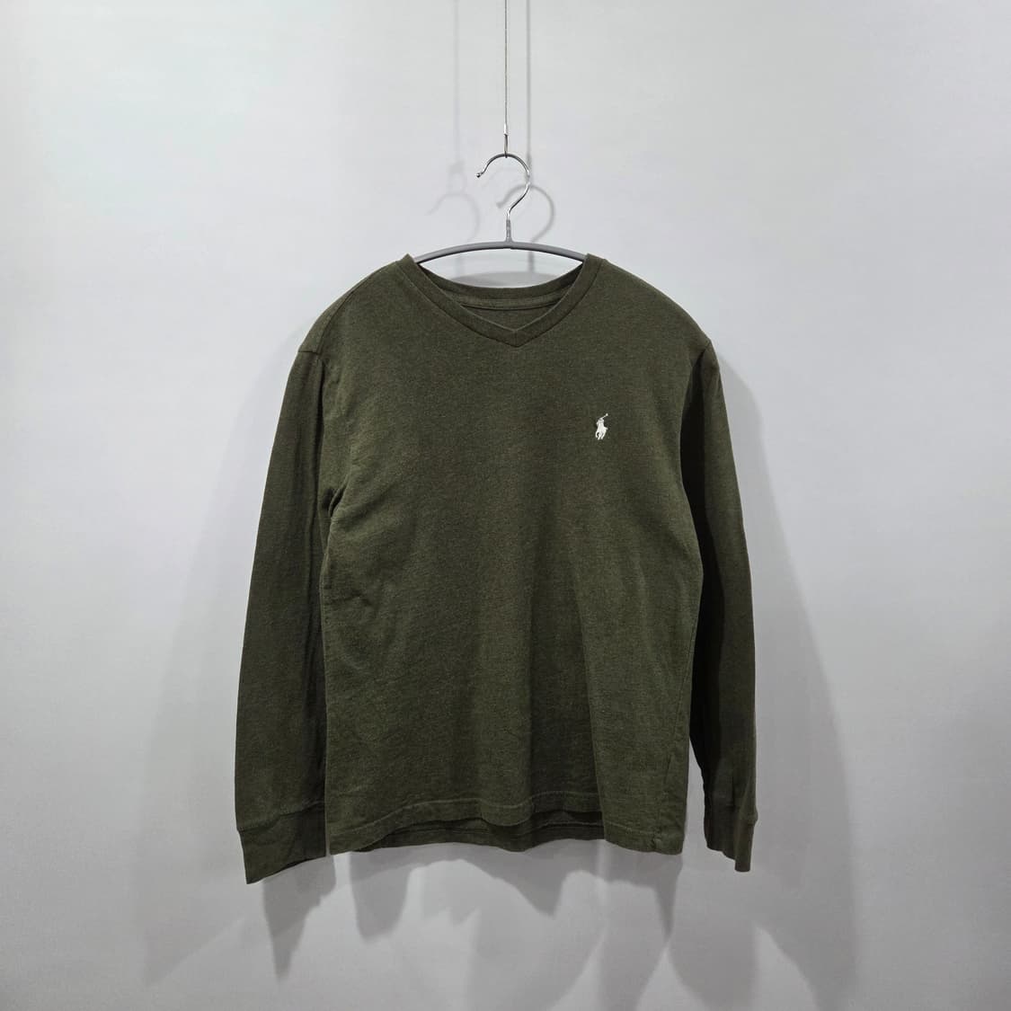 폴로랄프로렌 키즈 브이넥 롱슬리브 M/10/12 상품이미지1