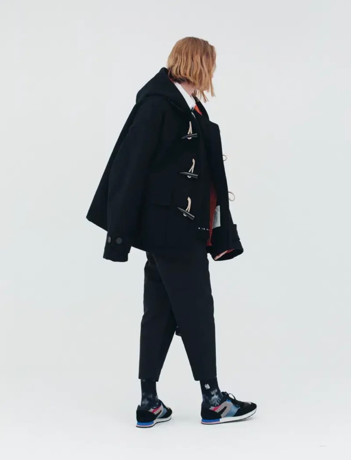 벌스데이수트 숏 더플코트 블랙 M사이즈 상품이미지2