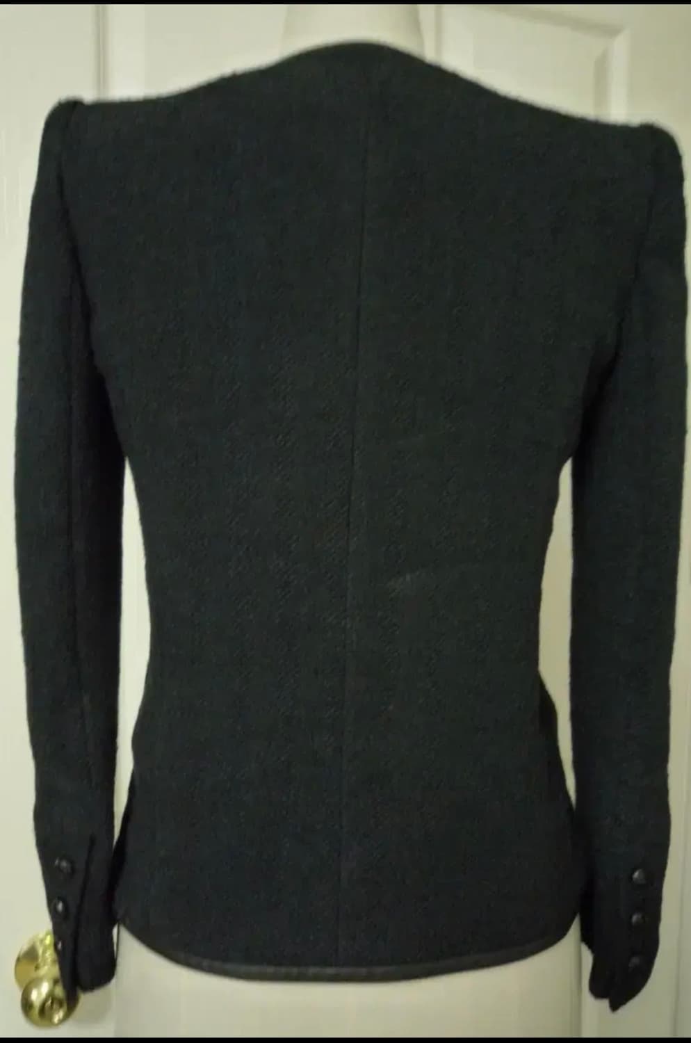 이자벨 마랑 가죽 트리밍 헤링본 자켓 상품이미지4