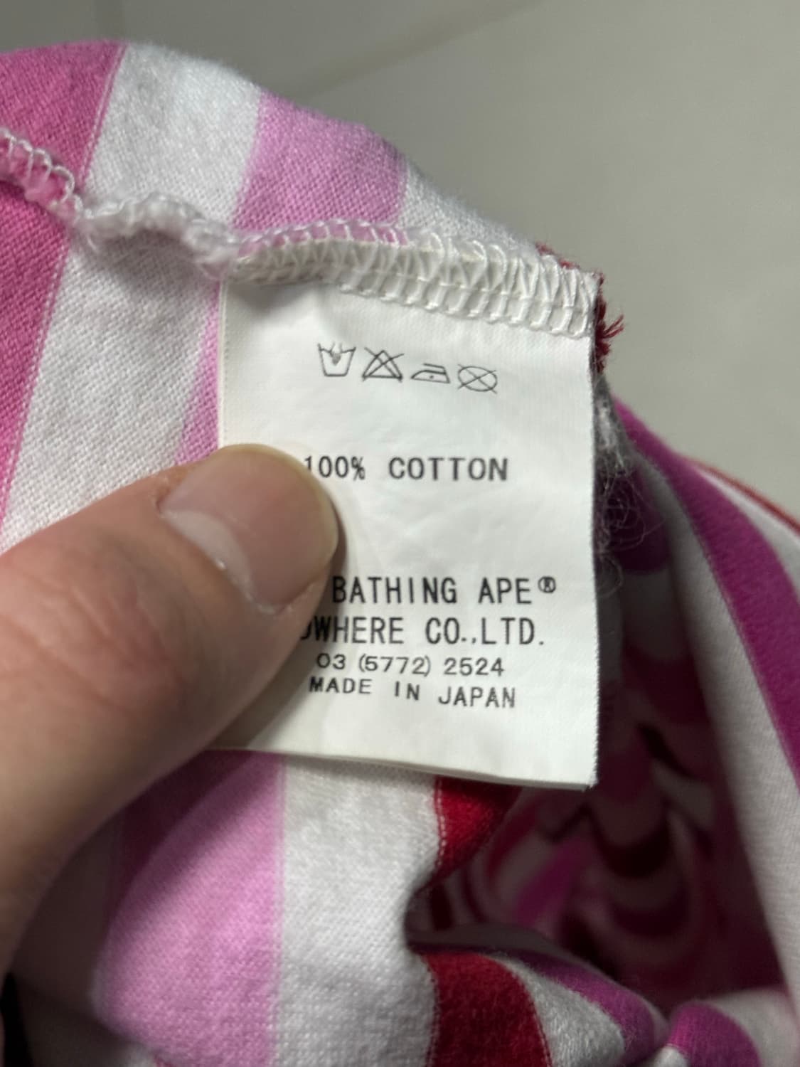 니고 시절 진짜 베이프 스트라이프 롱슬리브 티셔츠 상품이미지4