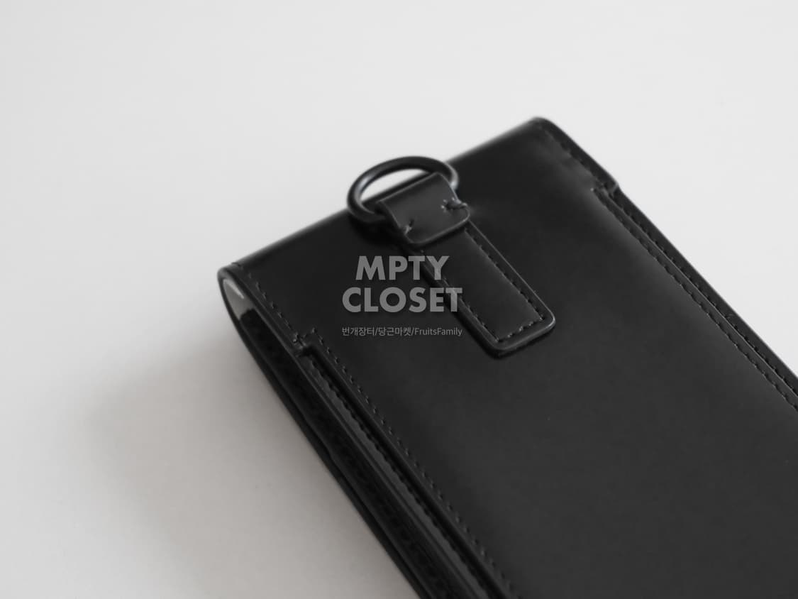 준지 복스 가죽 카드지갑 블랙 상품이미지3