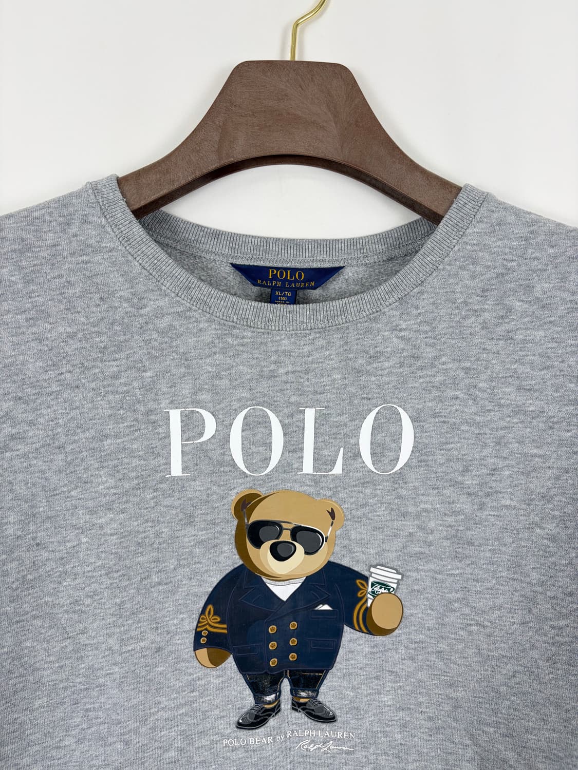a51) 폴로랄프로렌 베어 크롭 맨투맨 상품이미지2