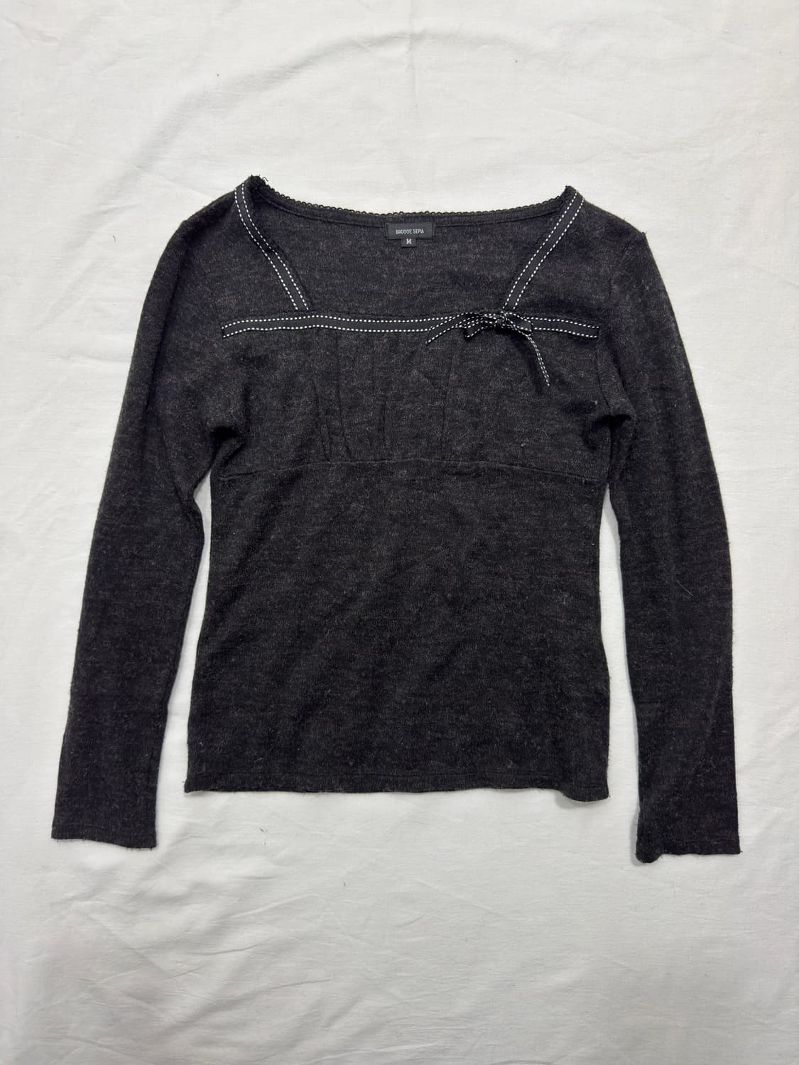 brugge sepia ribbon top 상품이미지1