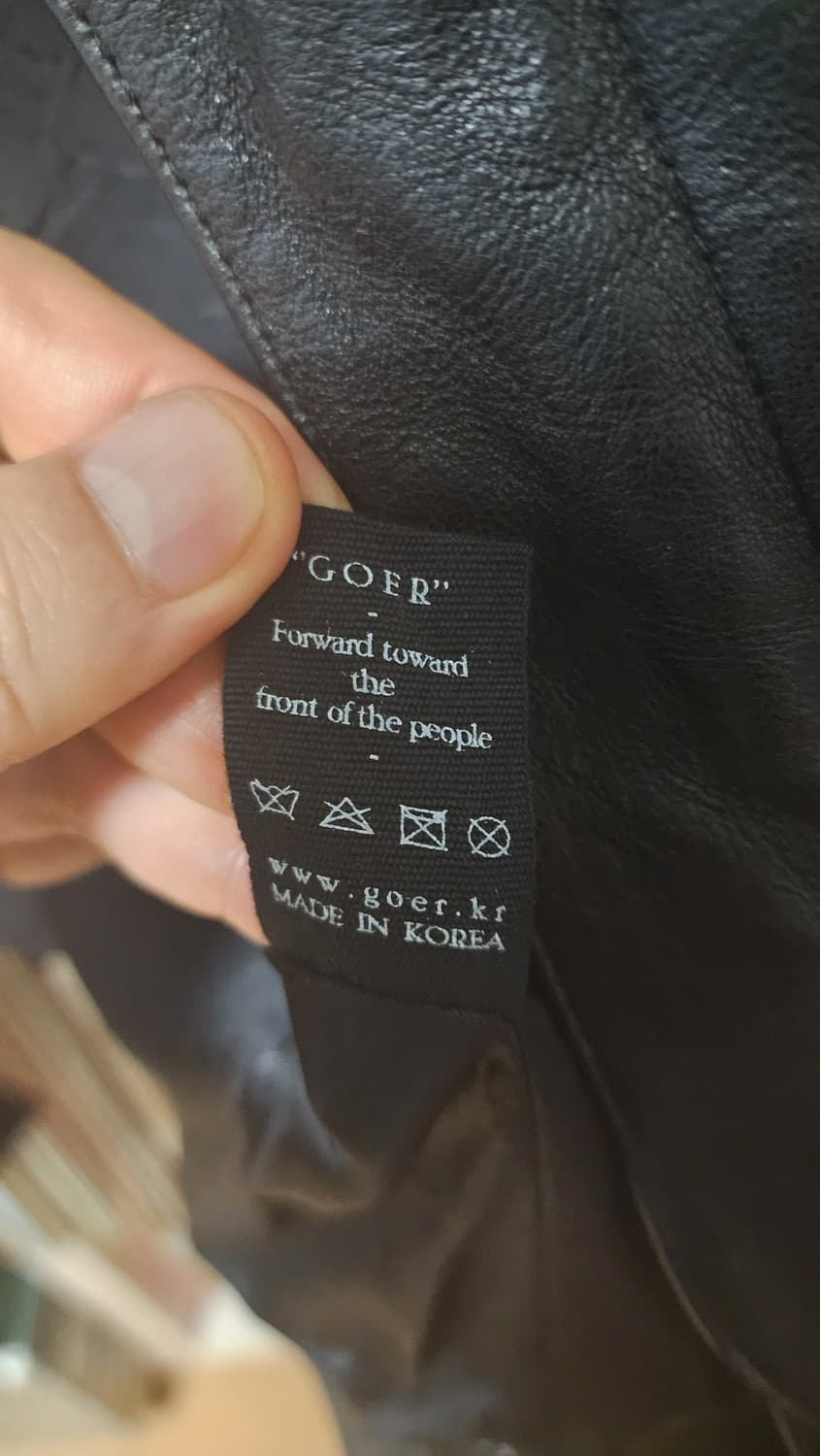 고어 GORE 블랙 레더 자켓 44 상품이미지7