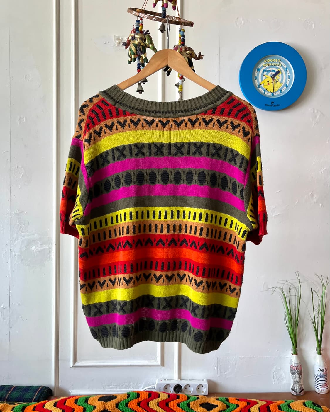 80-90s Benetton 1/2 Cable Summer Knit 상품이미지6